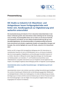 Industrie 4.0 in Deutschland