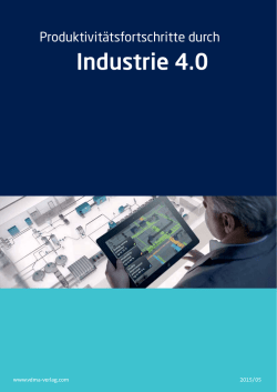 Supplement Industrie 4.0 - VDMA Forum Industrie 4.0