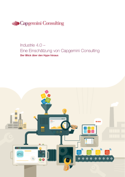 Industrie 4.0 – Eine Einschätzung von Capgemini Consulting