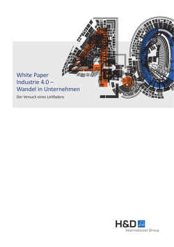 Industrie 4.0 - H&D International Group