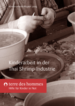 Kinderarbeit in der Thai Shrimp-Industrie - SÜDWIND