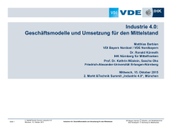Industrie 4.0: Gesch&auml;ftsmodelle und Umsetzung f&uuml;r den