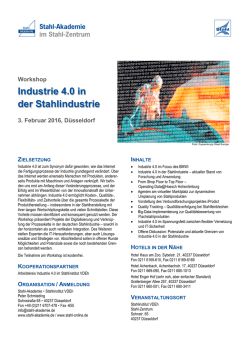 Industrie 4.0 in der Stahlindustrie - Stahl