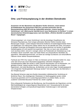 Orts- und Freiraumplanung in der direkten Demokratie