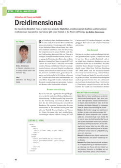 Dreidimensional - Web & Mobile Developer