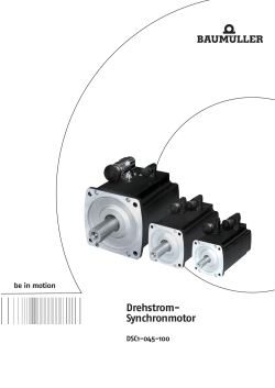 Drehstrom- Synchronmotor Three