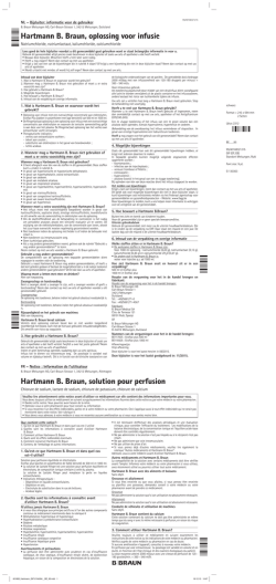Hartmann B. Braun, oplossing voor infusie Hartmann B. Braun