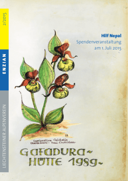 Hilf Nepal Spendenveranstaltung am 1. Juli 2015 LIEC HTENSTEIN