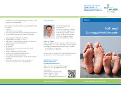 Flyer Fusschirurgie Bad Neuenahr Ahrweiler (PDF