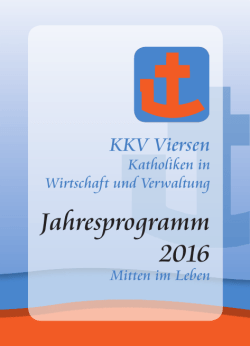 Jahresprogramm 2016