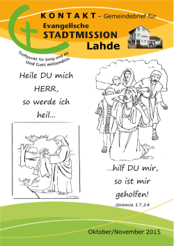 Heile DU mich HERR, so werde ich heil... &hellip;hilf DU mir, so ist mir
