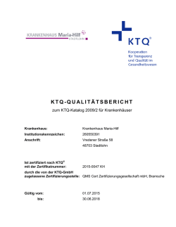 KTQ-QUALITÄTSBERICHT