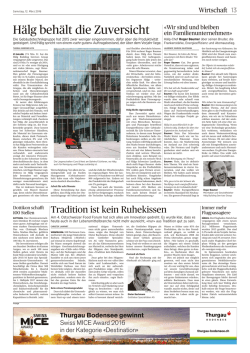 H&auml;lg beh&auml;lt die Zuversicht