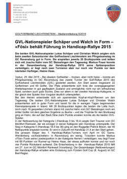 GVL-Nationspieler Sch&auml;per und Walch in Form &ndash; &laquo;F&ouml;si&raquo; beh&auml;lt