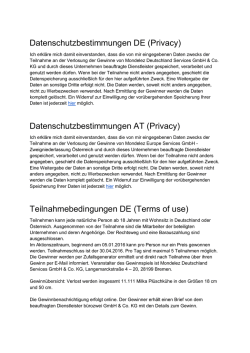 Teilnahmebedingungen DE (Terms of use)