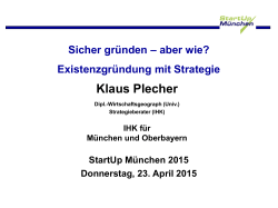 Klaus Plecher - StartUp München
