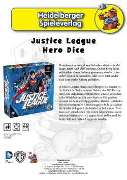 Justice League Hero Dice - Press