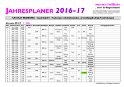 Jahresplaner 2016
