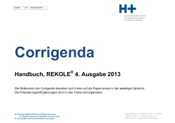 Handbuch, REKOLE 4. Ausgabe 2013