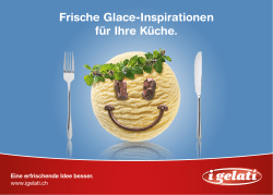 Glace Inspiration Brosch&uuml;re