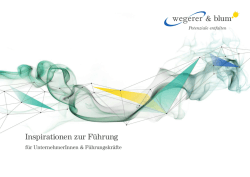 Inspirationen zur F&uuml;hrung
