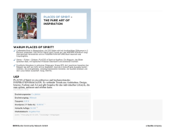 PLACES OF SPIRIT – THE PURE ART OF INSPIRATION WARUM