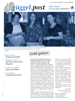 g&uuml;ggel.post Nr. 6 vom 29. Mai 2015