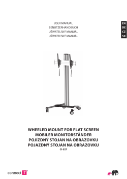 wheeled mount for flat screen mobiler monitorständer