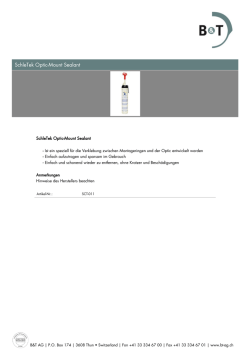 SchleTek Optic-Mount Sealant