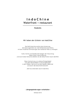 Weinkarte - IndoChine
