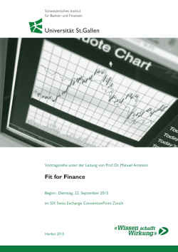 Schweizerisches Institut für Banken und Finanzen