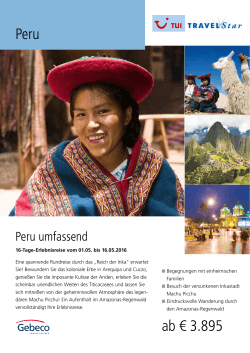 Peru ab € 3.895