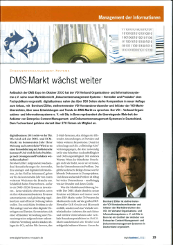 DMS-Markt w&auml;chst weiter