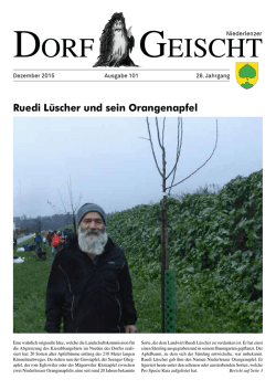 Dorfgeischt Nr. 101 - Dezember 2015