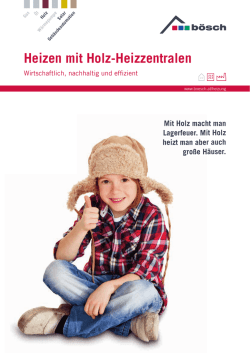 Heizen mit Holz-Heizzentralen