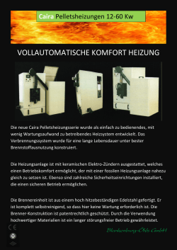 VOLLAUTOMATISCHE KOMFORT HEIZUNG