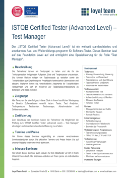 Test Manager - German Testing Board