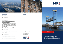 &Ouml;ffnungszeiten der Br&uuml;cken und Schleusen