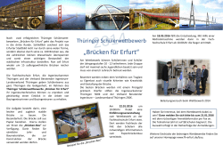 „Brücken für Erfurt“ - Ingenieurkammer Thüringen