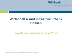 August 2015 - Wirtschafts- und Infrastrukturbank Hessen