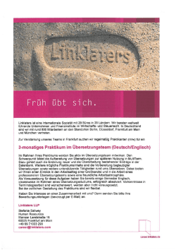 Linkiaters ist eine internationale Sozietät mit 29 Büros in 20 Ländern