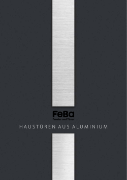Haust&uuml;ren aus Aluminium