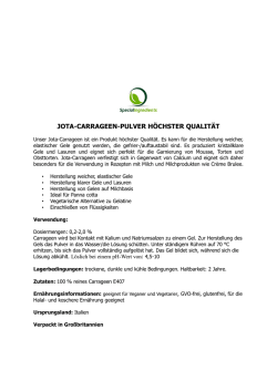 jota-carrageen-pulver h&ouml;chster qualit&auml;t