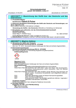 Handelsname: Palavit G Pulver
