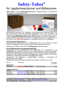 Safety-Tubes® - Pulver Müller