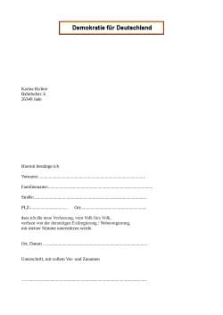 Karina Richter Bahnhofstr. 6 26349 Jade Hiermit bestätige ich