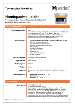 Handspachtel leicht