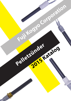2015 Katalog Fuji Kogyo Corporation Pelletzünder