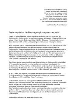 Gletschermilch &ndash; die Nahrungserg&auml;nzung aus der Natur