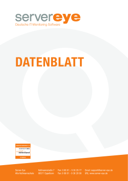 datenblatt - Server-Eye